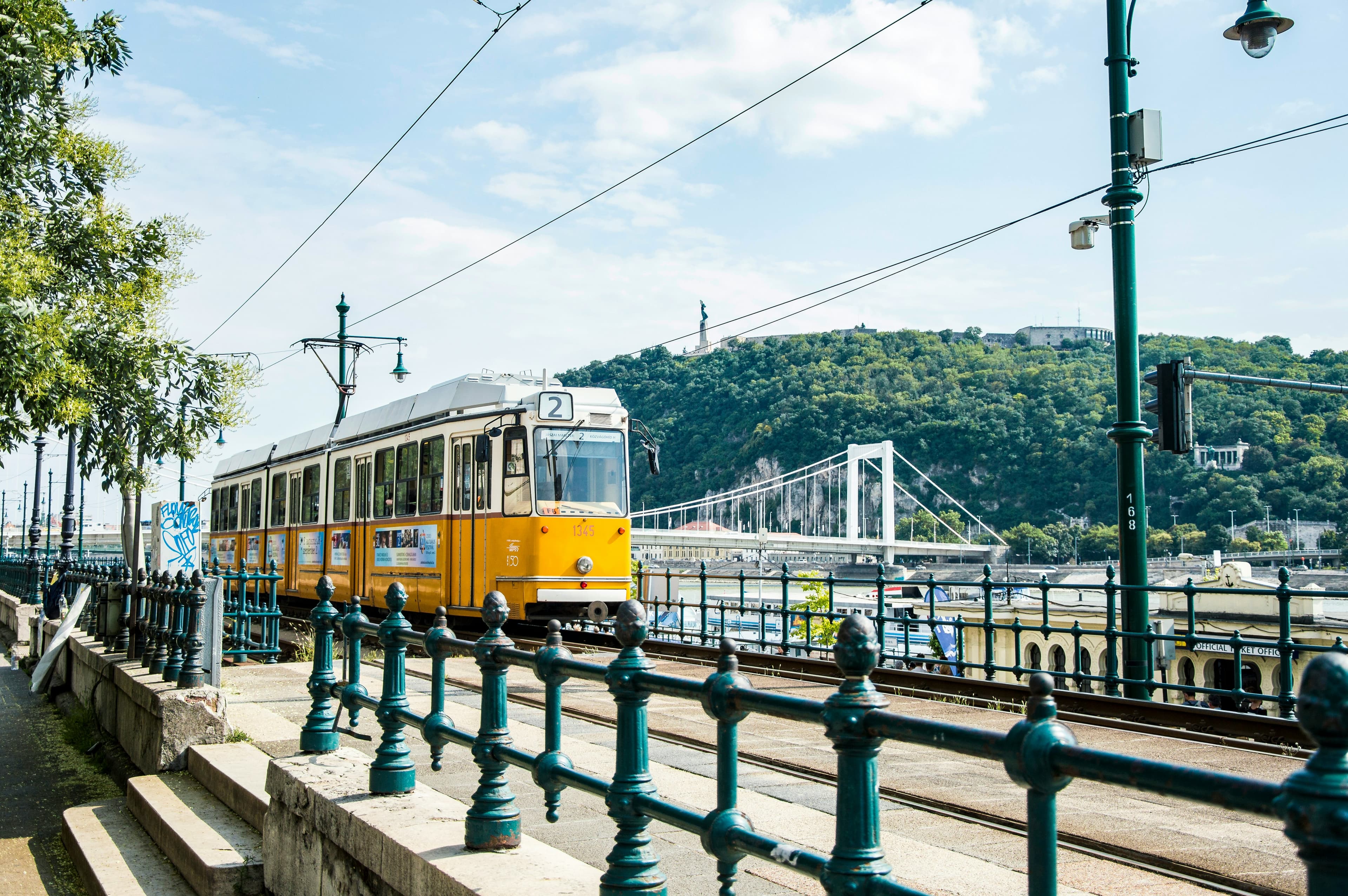 Panorama von Budapest mit Donau und Parlamentsgebäude
